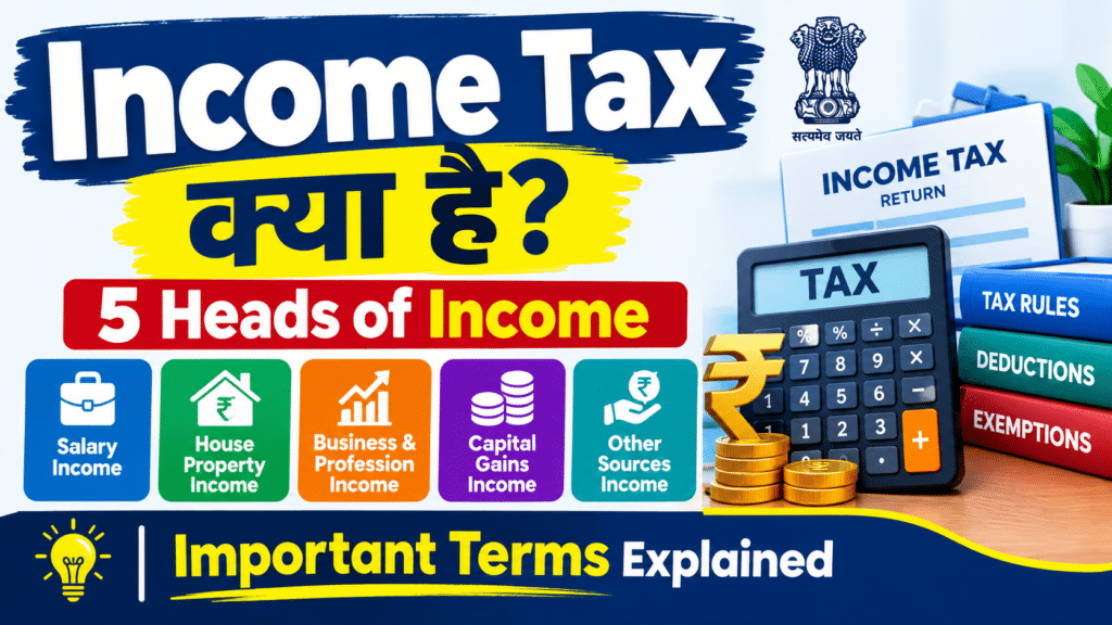 Income Tax Kya Hai 5 Heads of Income & Important Terms Explained