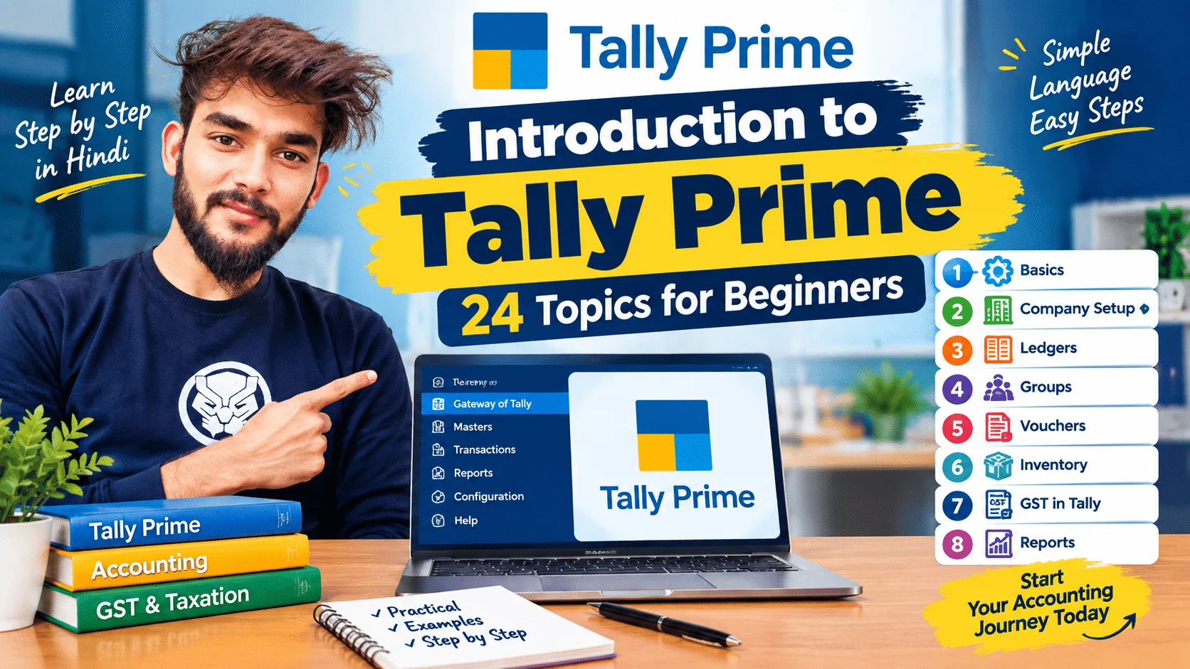 Tally Prime Tutorial_ 24 Beginner Topics