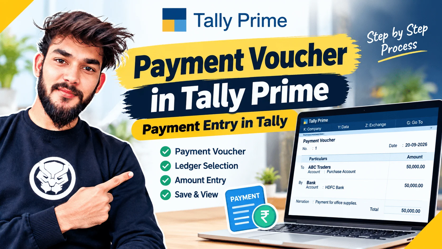 Payment Voucher in Tally Prime Payment Entry in Tally